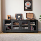 LINSY HOME Farmhouse TV Stand for 65 Inch TV, Wood Entertainment Center - Image 4