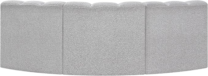 Meridian Furniture 102Grey-S3B Arc Collection Modern | Contemporary Modular Sofa - Image 4