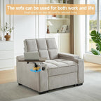 Auvsoce 3-in-1 Folding Convertible Sofa Bed Set of 2, Sleep Couch - Image 5