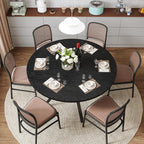 Wildhome Round Dining Table for 2-4, 43 Inch Dining Room Kitchen Table - Image 6