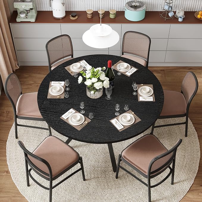 Wildhome Round Dining Table for 2-4, 43 Inch Dining Room Kitchen Table - Image 6