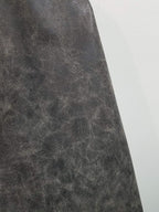 NAT Leathers | Gray Distressed Crazy Horse Oily Faux Vegan Leather PU | 1 Yard - Image 5