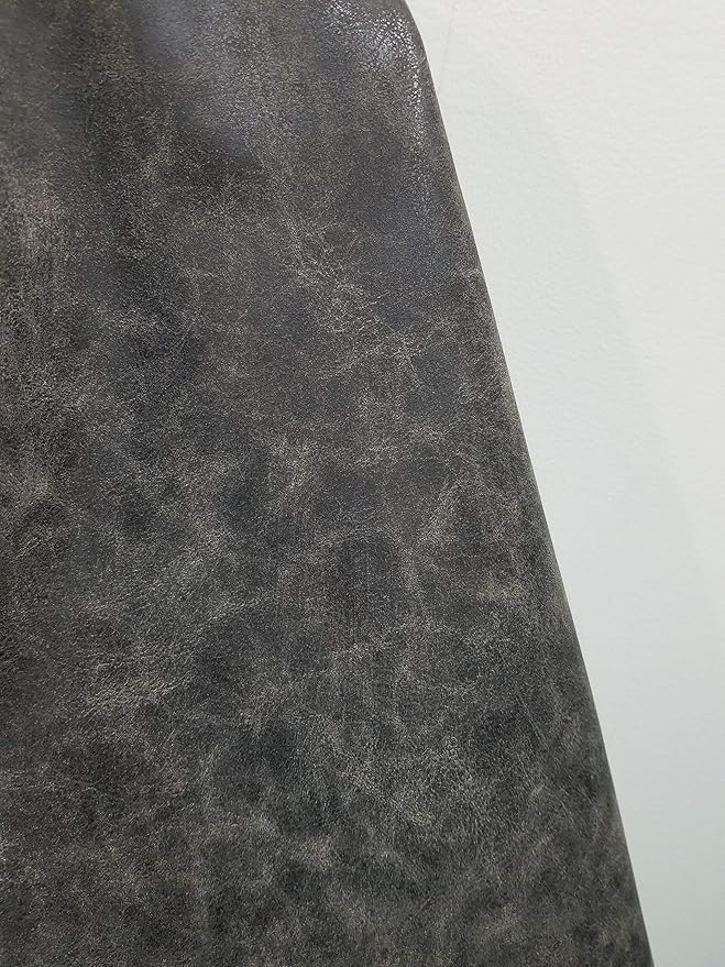 NAT Leathers | Crazy Horse Faux Leather Upholstery Fabric Leather by The Yard - Image 4