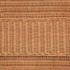 HomeStock Bohemian Side TableRattan & Wood Accent TableHoney Finish26 x 16 x 25 - Image 6