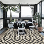 SAND MINE Reversible Mats, Plastic Straw Rug, Modern Area Rug, Large Floor Mat - Image 8