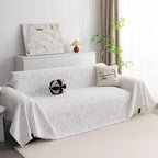 MYSKY HOME Loveseat Cover White Couch Cover Sectional Couch Covers - Image 2