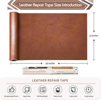 KING MOUNTAIN Leather Repair Patch, 12 x 60 Inches self Adhesive Leather Repair - Image 4