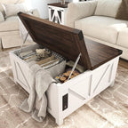 jimeimen Farmhouse Lift Top Coffee Table - Image 8