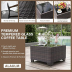 ALAULM 13 Pieces Outdoor Patio Furniture Set - Image 5