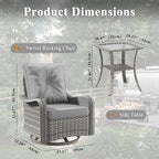 2-Seat Modern Patio Furniture Set - Image 9