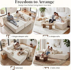 106" Cloud Sectional Boneless Couches - Image 3