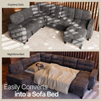 Marsail 110" Sectional Sleeper Sofa - Image 3