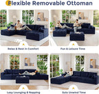 MAXYOYO 132" U Shaped Modular Sectional Sofa - Image 5