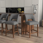 VKNOW Bar Stools Set of 2, Modern Counter Stools - Image 7