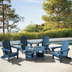 SERWALL Adirondack Table Set of 2, Outdoor Side Table- Blue - Image 9