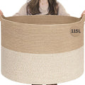 INDRESSME 115L Extra Large Woven Baskets by INDRESSME