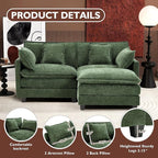 Ihanherry 77" L Shaped Modern Sofa Modular Sectional Cloud Couch - Image 4