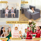Fvkind 10 Pcs Modular Kids Play Couch, Convertible Sectional Toddler Sofa - Image 7