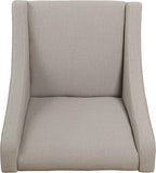Homepop Home Decor | Upholstered Classic Swoop Arm Accent Chair | Accent Chairs - Image 7
