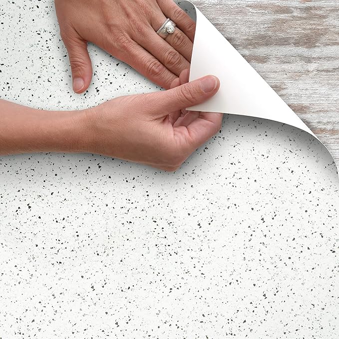 Con-Tact Brand Creative Covering, Self-Adhesive Shelf Liner, Granite Black and - Image 2
