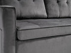 Sofa Bed, Pull Out Couch with Side Pockets, 3 in 1 Velvet Fabric Loveseat - Image 6