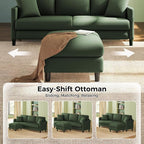 Welzona 83" Couches for Living Room, Teddy Sofa Couch - Image 3