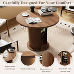 Wildhome Round Dining Table for 2-4, 31 Inch Dining Room Kitchen Table - Image 3