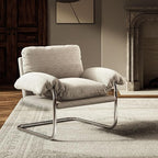 Modway Ansel Boucle Accent Chair in Newsprint - Image 2