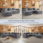 Belffin Large Modular Sectional Sofa - Image 8