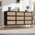 GarveeHome Rattan 9 Drawer Dressers - Image 3
