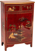 Red Lantern Artisan Crafted Lacquer Storage Cabinet by RedLantern