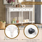 Merax Retro Console Table Sofa Table - Image 7