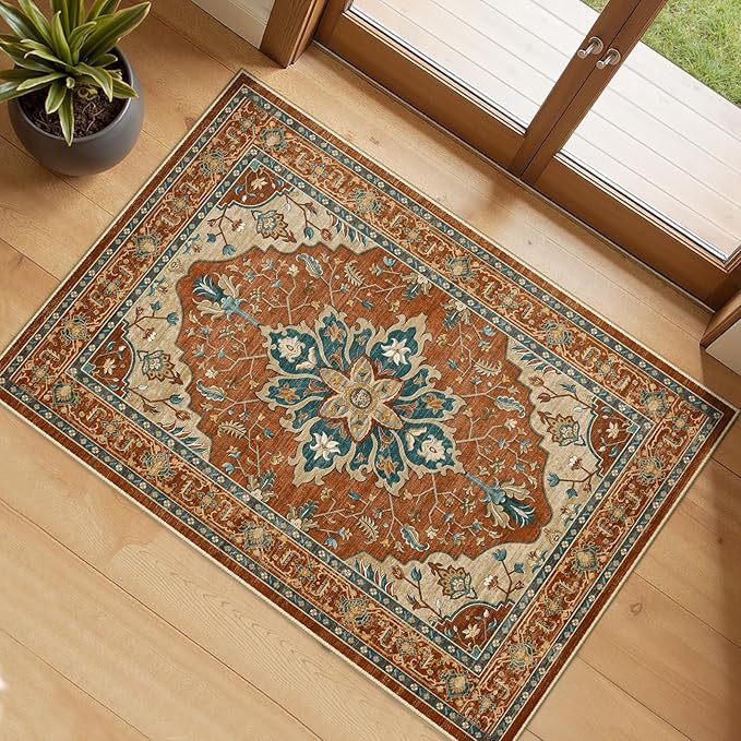 RELEANY Area Rugs 2'x3' Kitchen Rugs Entry Rug Small Rugs by RELEANY