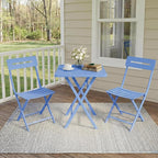 GarveeTech 3-Piece Folding Bistro Set, Heavy Duty Outdoor Patio Furniture - Image 7