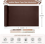 KING MOUNTAIN Leather Repair Patch, 12 x 60 Inches self Adhesive Leather Repair - Image 4