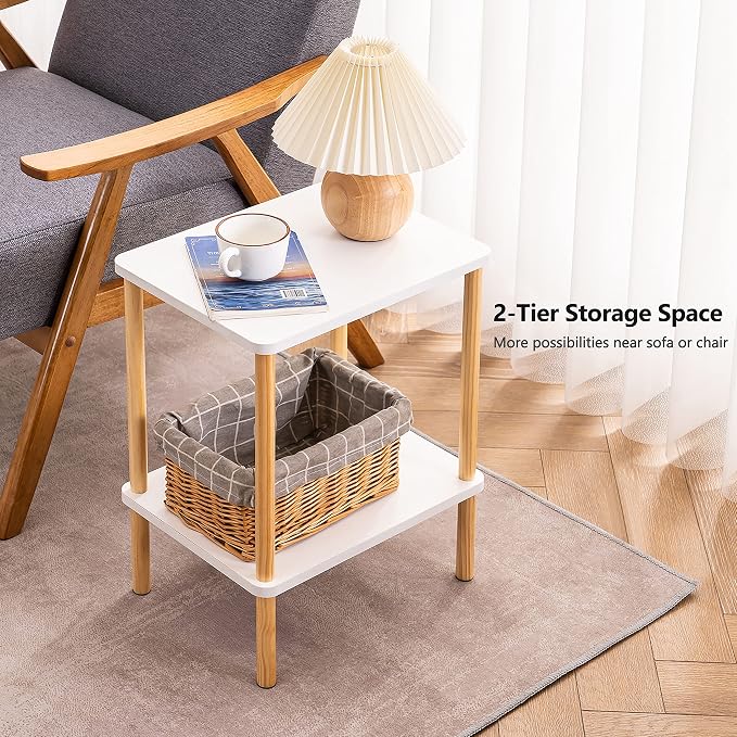 Apicizon 2 Tier End Table, Small Side Table - Image 8