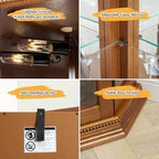 Glass Corner Display Cabinet - Image 7