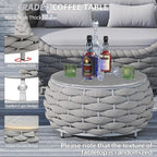 TWT 6-Piece Aluminum Patio Furniture Set, Modern Outdoor Conversation Set - Image 9