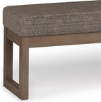 SIMPLIHOME Milltown Large Ottoman Bench - Image 7