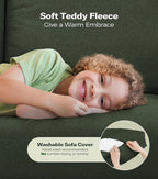 Welzona 83" Couches for Living Room, Teddy Sofa Couch, Comfy Sofas for Living - Image 4