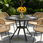 Wildhome Round Dining Table for 2-4, 43 Inch Dining Room Kitchen Table - Image 9