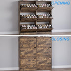 BORNOON Shoe Cabinet with 6 Flip Drawers, Slim Narrow Shoe Storage Cabinet - Image 5