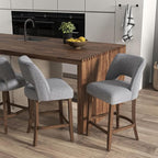 VKNOW Bar Stools Set of 2, Modern Counter Stools - Image 3