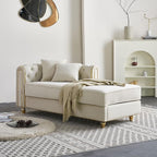 Yogald 66.9'' Chesterfield Chaise Lounge - Image 3