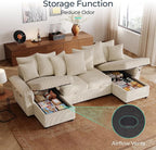 LINSY HOME Oversized Sectional Sleeper Sofa - Image 5