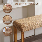 Solid Wood Acacia Indoor Bench - Image 4