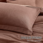 Monbix Full Size Comforter Set, Terracotta Bedding Comforter - Image 6