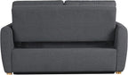 Serta Galway 66.5" Convertible Sleeper Loveseat, Full Size, Dreamcoil Comfort - Image 5