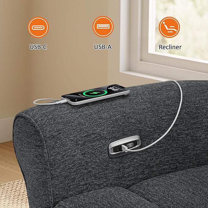 MCombo 87.8" Wall Hugger Power Reclining Sofa - Image 8