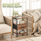 SUPERJARE Nightstand Set of 2, Bed Side Tables - Image 8